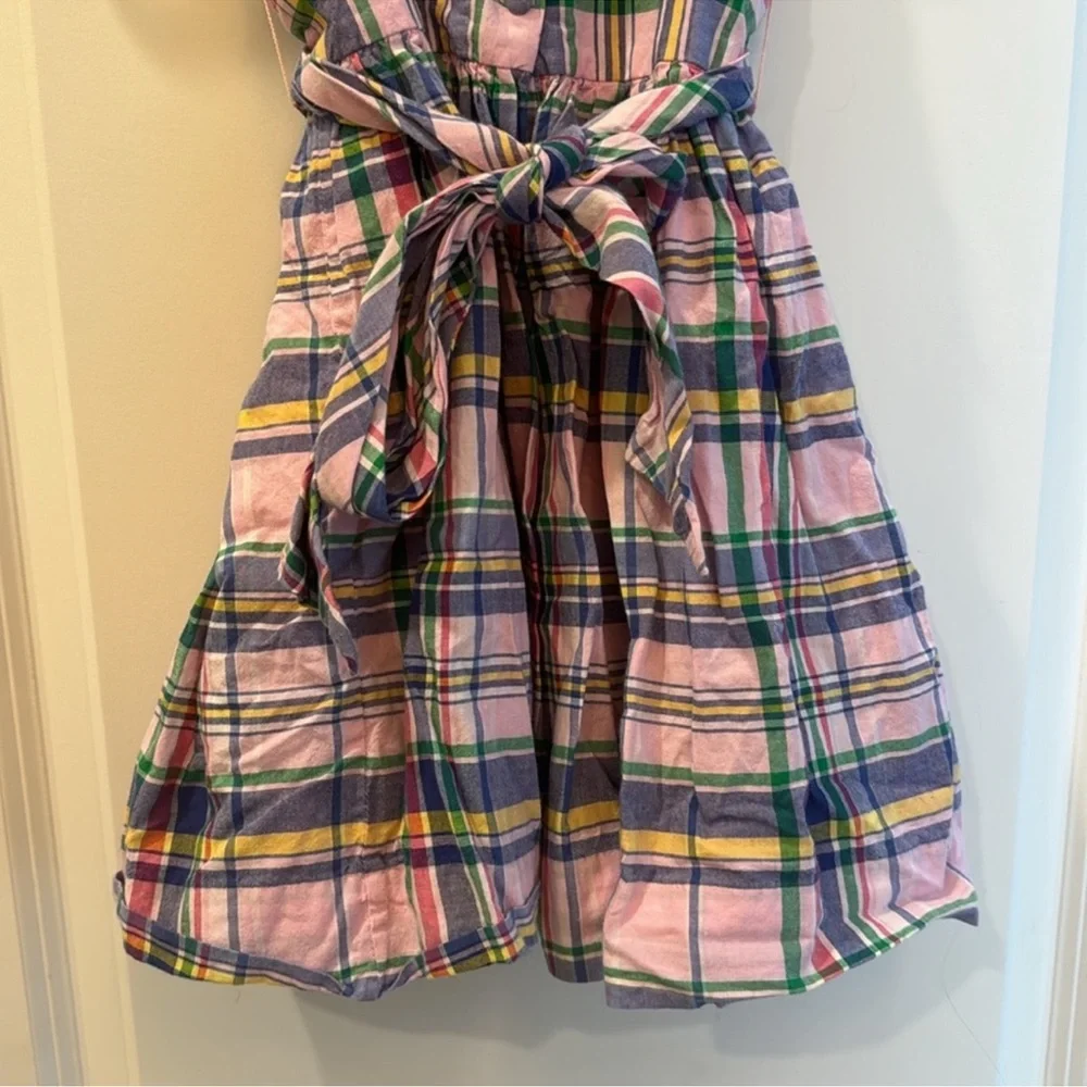 Ralph Lauren pink plaid preppy sleeveless girls 3T sundress
